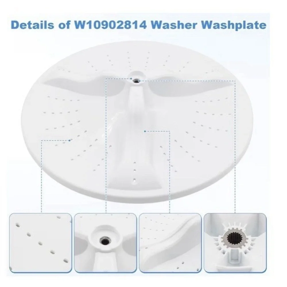 W10902814 Washplate With Cap Replacement for Maytag & Whirlpool Washer Parts